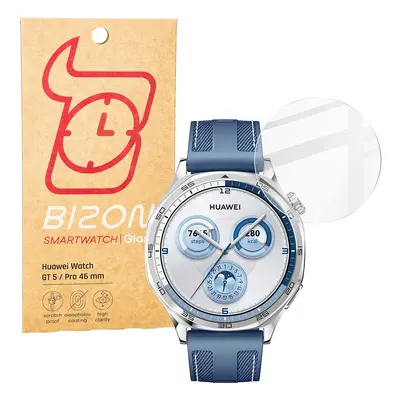 Szkło hartowane na ekran Bizon Glass Watch Clear do Huawei Watch GT 5 46 mm / GT 5 Pro 46 mm