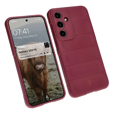 Pancerne etui Bizon Case Tur do Galaxy S24 FE, ciemnofioletowe