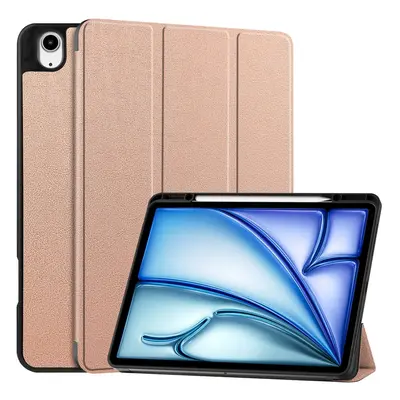 Etui Bizon Case Tab Lizard do iPad Air 13" 2024, różowozłote