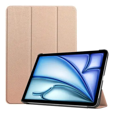 Etui Bizon Case Tab Croc do iPad Air 13" M2 2024, różowozłote