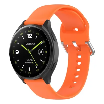 Pasek Bizon Strap Watch Silicone Pro do Xiaomi Watch 2, pomarańczowy