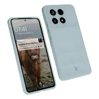 Pancerne etui Bizon Case Tur do Xiaomi Poco F6 Pro, jasnoniebieskie