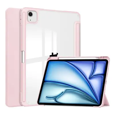 Etui Bizon Case Tab Clear Matt do iPad Air 13" 2024, różowe