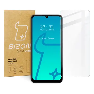 Szkło hartowane Bizon Glass Clear 2 do Redmi 13C/13C 5G/Poco C65