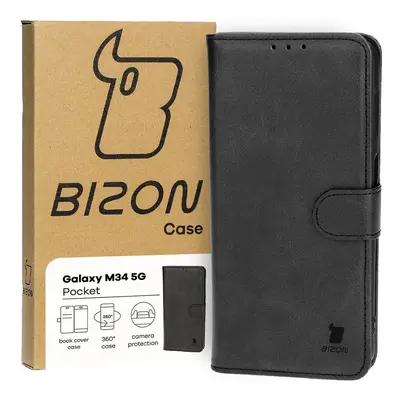 Etui z klapką Bizon Case Pocket do Galaxy M34 5G, czarne