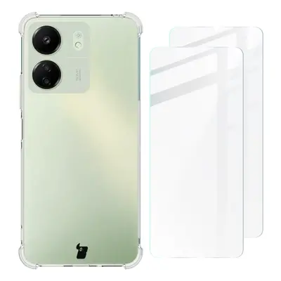 Etui Bizon Case Clear Pack do Redmi 13C / Poco C65, przezroczyste