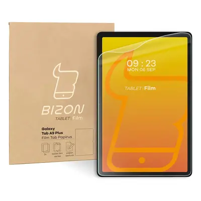 Folia imitująca papier Bizon Film Tab Papirus do Galaxy Tab A9 Plus, 2 sztuki