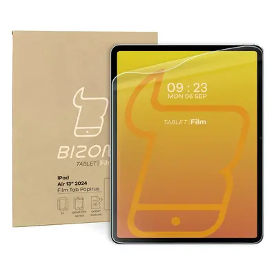 Folia imitująca papier Bizon Film Tab Papirus do iPad Air 13" 2024, 2 sztuki