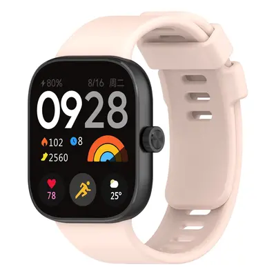 Pasek Bizon Strap Watch Silicone B do Redmi Watch 4 / Xiaomi Smart Band 9 Pro / 8 Pro, jasnoróżo