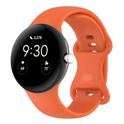 Silikonowy pasek Bizon Strap Watch Silicone do Google Pixel Watch 3 (45mm), pomarańczowy