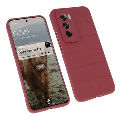 Pancerne etui Bizon Case Tur do Oppo Reno 12 Pro, ciemnofioletowe