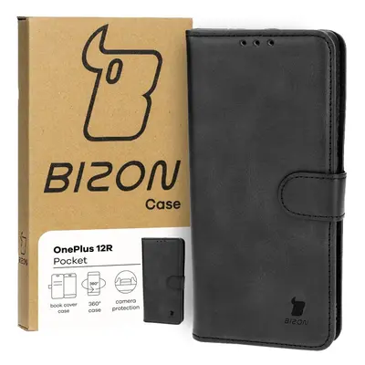 Etui z klapką Bizon Case Pocket do OnePlus 12R, czarne