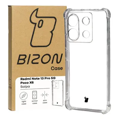 Elastyczne etui Bizon Case Salpa do Xiaomi Poco X6 / Xiaomi Redmi Note 13 Pro 5G, przezroczyste