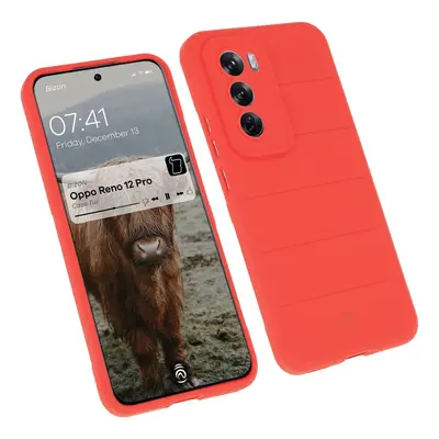 Pancerne etui Bizon Case Tur do Oppo Reno 12 Pro, czerwone