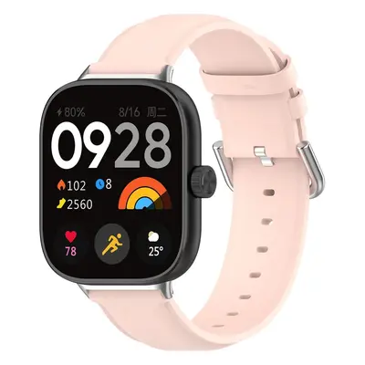 Pasek Bizon Strap Watch Casual do Redmi Watch 4 / Xiaomi Smart Band 9 Pro / 8 Pro, jasnoróżowy