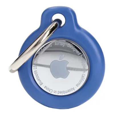 Etui Bizon Case Locator Keychain do Apple AirTag, niebieskie