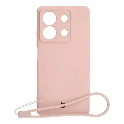 Etui Bizon Case Silicone Sq do Xiaomi Redmi Note 13 5G, jasnoróżowe