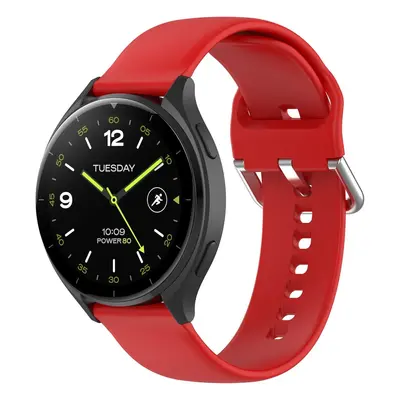 Pasek Bizon Strap Watch Silicone Pro do Xiaomi Watch 2, czerwony