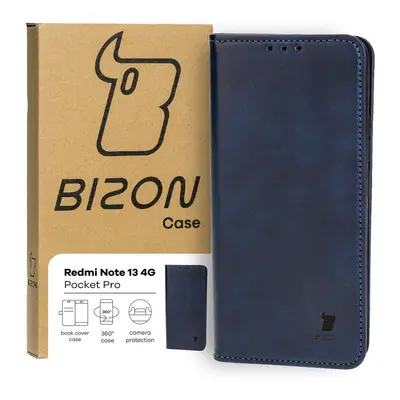 Etui z klapką Bizon Case Pocket Pro do Xiaomi Redmi Note 13 4G, granatowe