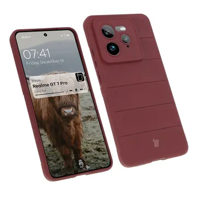 Pancerne etui Bizon Case Tur do Realme GT 7 Pro, ciemnofioletowe