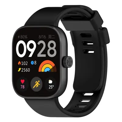 Pasek Bizon Strap Watch Silicone B do Redmi Watch 4 / Xiaomi Smart Band 9 Pro / 8 Pro, czarny