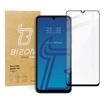 Szkło hartowane Bizon Glass Edge 2 do Redmi 13C/13C 5G/Poco C65