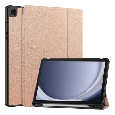 Etui Bizon Case Tab Lizard do Samsung Galaxy Tab A9 Plus, różowozłote