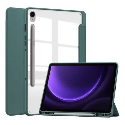 Etui Bizon Case Tab Clear Matt do Samsung Galaxy Tab S9 / S9 FE, ciemnozielone