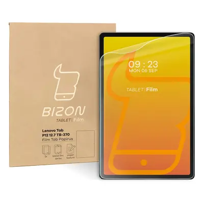 Folia imitująca papier Bizon Film Tab Papirus do Lenovo Tab P12 12.7 TB 370, 2 sztuki