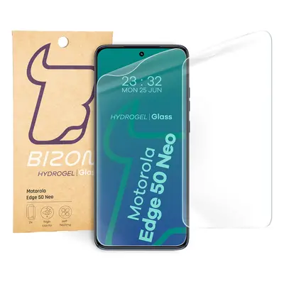 Folia hydrożelowa na ekran Bizon Glass Hydrogel Front do Motorola Edge 50 Neo, 2 sztuki