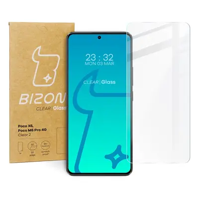 Szkło hartowane Bizon Glass Clear 2 do Poco X6 / Poco M6 Pro 4G / Redmi Note 13 5G / Redmi Note 