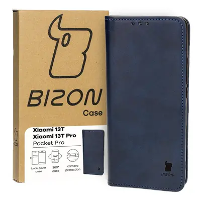 Etui z klapką Bizon Case Pocket Pro do Xiaomi 13T Pro / 13T, granatowe