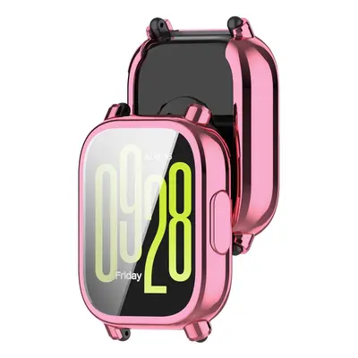 Etui z osłoną ekranu Bizon Case Watch Felipe do Xiaomi Redmi Watch 5 Active, różowe