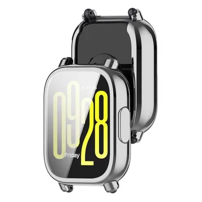 Etui z osłoną ekranu Bizon Case Watch Felipe do Xiaomi Redmi Watch 5 Active, srebrne