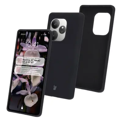 Silikonowe etui Bizon Soft Case do Realme GT 6 / 6T / Neo 6 / Neo 6 SE, czarne
