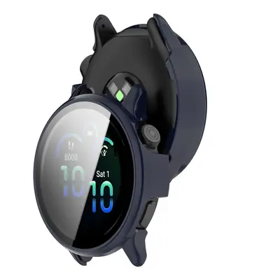 Etui ze szkłem do zegarka Bizon Case+Glass Watch do Garmin Vivoactive 6, niebieskie