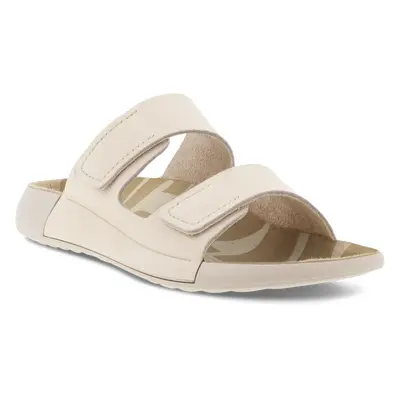 ECCO Cozmo W - Damskie nubukowe klapki - Beżowy - Size: 35 (UK 2.5-3)