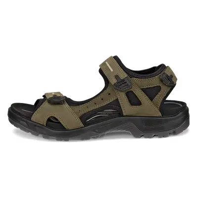 ECCO Offroad - Męskie nubukowe sandały outdoor - Zielony - Size: 40 (UK 6.5-7)