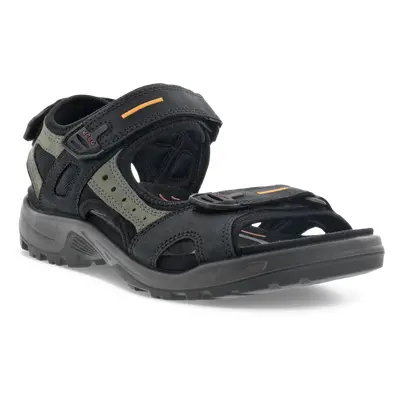 ECCO Offroad - Męskie nubukowe sandały outdoor - Czarny - Size: 40 (UK 6.5-7)