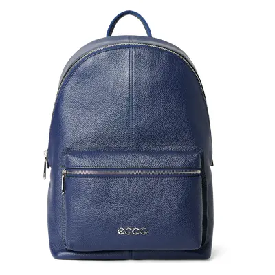 ECCO Round Pack - Skórzany plecak - Niebieski - Size: 40X30X21 cm (UK 15.75x11.81x8.27 in)
