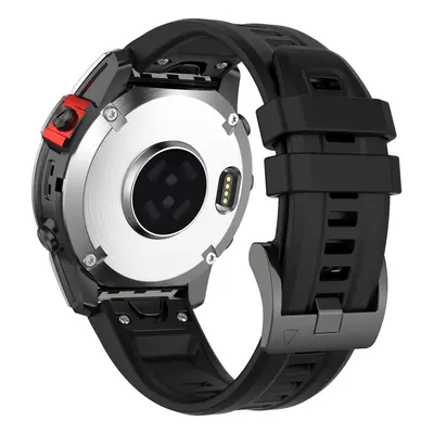 Pasek silikonowy do Garmin Fenix 6X (Czarny)