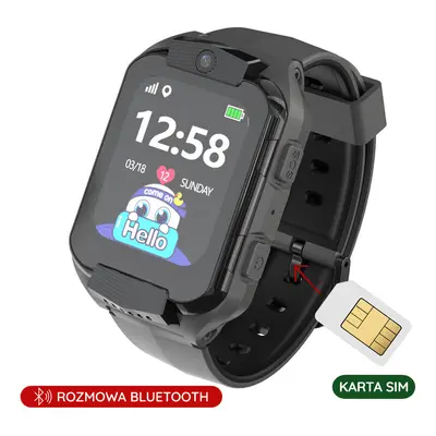 SMARTWATCH DZIECIĘCY PACIFIC 32-1 KIDS - black (sy028a)