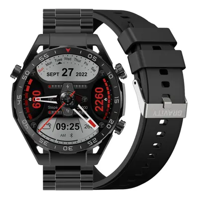 SMARTWATCH MĘSKI GRAVITY GT13-1 - DODATKOWY PASEK (sg028a)