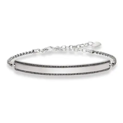 Biżuteria THOMAS SABO 000964311L21v. Bransoletka, Kolor czarny srebrny. Unisex.