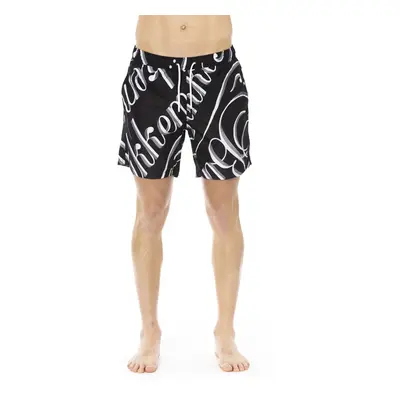 Modny, markowy strój kapielowy Bikkembergs Beachwear model BKK1MBM16 kolor Czarny. Odzież męska.