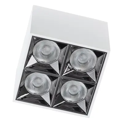 Nowoczesna lampa sufitowa do kuchni biały 4x16W LED 10051