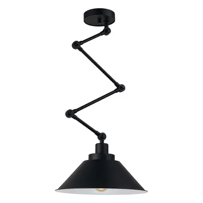 Lampa ścienna czarna stalowa kinkiet LOFT E27 PANTOGRAPH Nowodvorski 9126