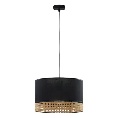 Boho lampa sufitowa wisząca z rattanowym abażurem E27 PAGLIA 6543