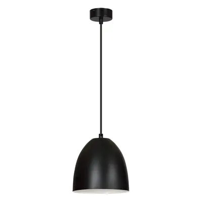 Lampa do kuchni pojedynczy klosz czarny/biały 60W E27 18cm 391/1 LENOX 1