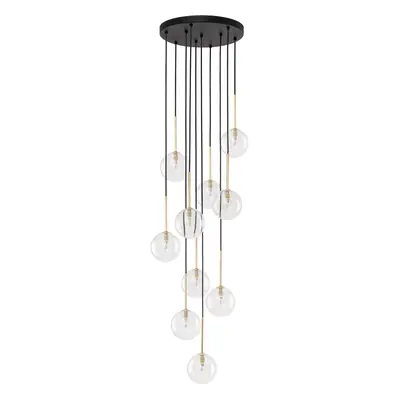 Lampa wisząca kula Nilos Black / Gold 5944 TK Lighting